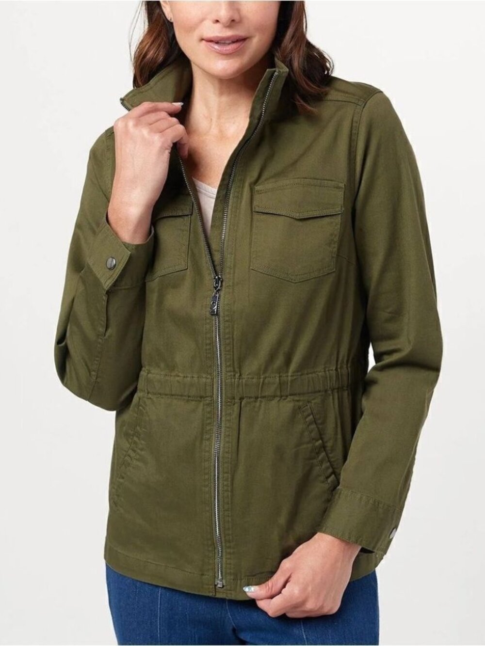 Belle by Kim Gravel Stretch Twill Anorak Jacket